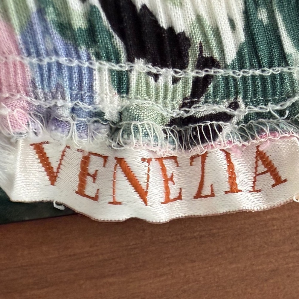 Vintage Venezia Sz L Womens Floral High Waist Midi Maxi Skirt Feminine Garden - Picture 4 of 4